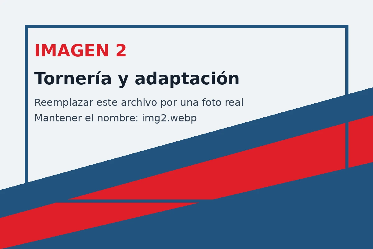Trabajo de tornería y adaptación de repuestos