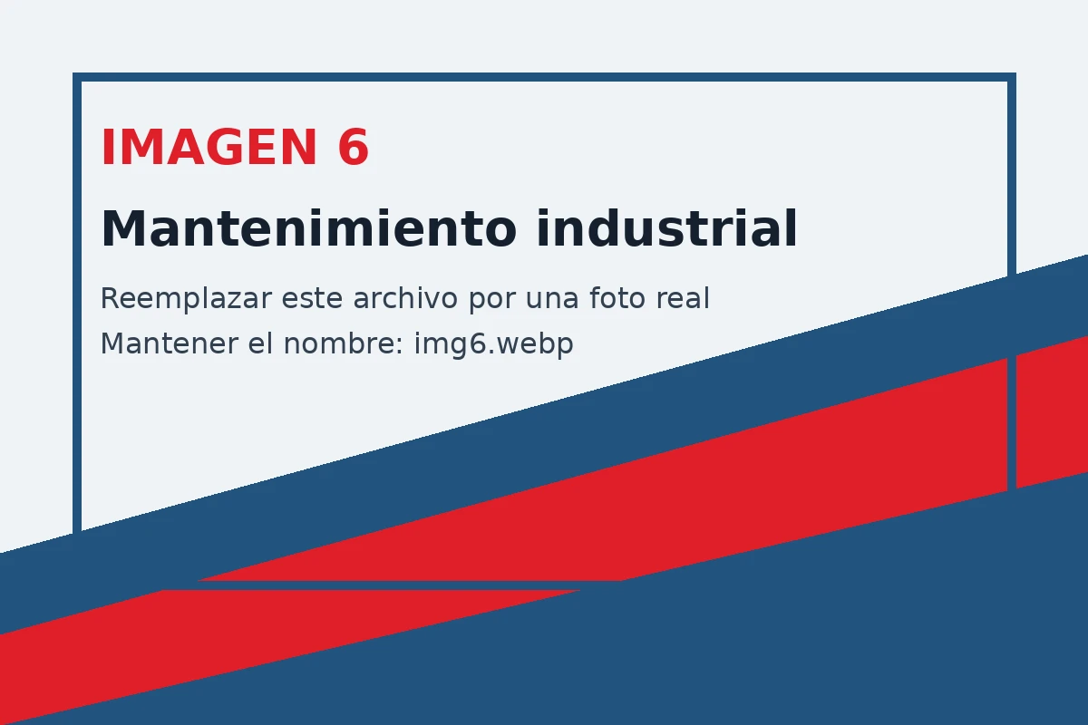 Mantenimiento electromecánico industrial